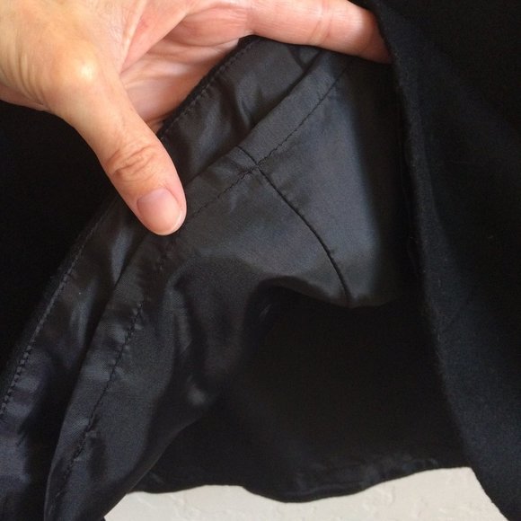 J Crew Basic Black Wool Skirt Women's Size 0 - Picture 5 of 6